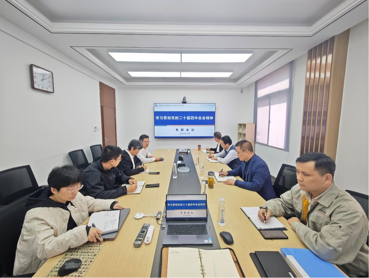 材保所召开党委扩大会传达学习党的 二十届四中全会精神